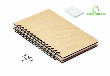 Logotrade promotional items photo of: A5 Birch tree GROWBOOK™